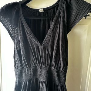 Size large cute black midi dress